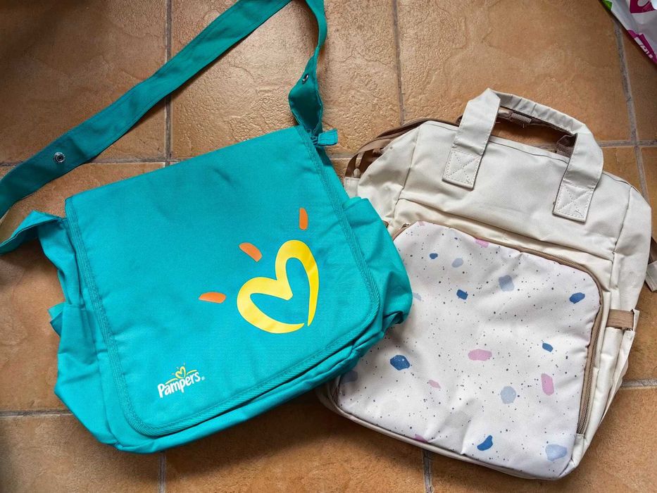 Чанта на Pampers за количка и раничка Pepco