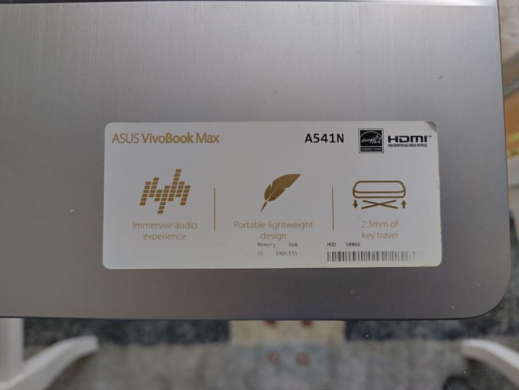 Лаптоп ASUS Vivobook Max A541N