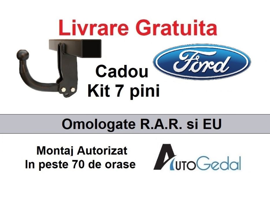 Carlig Remorcare FORD Mondeo Sedan 2007-2014 - Omologat RAR si EU