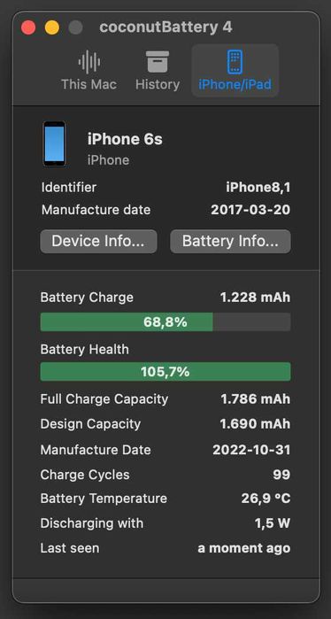 iPhone 6s 16gb space gray