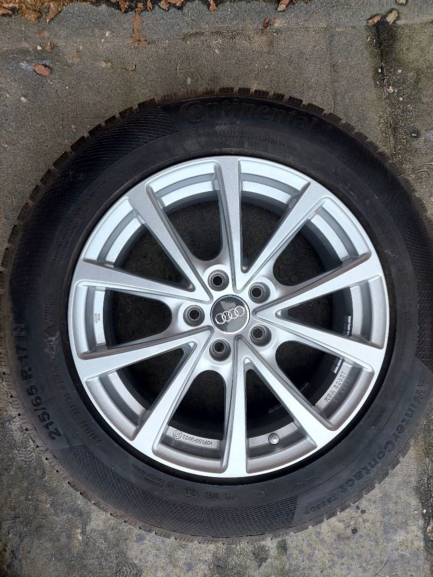 Jante noi R17 + cauciucuri CONTINENTAL 80% profil,marime 215/65 R17 H