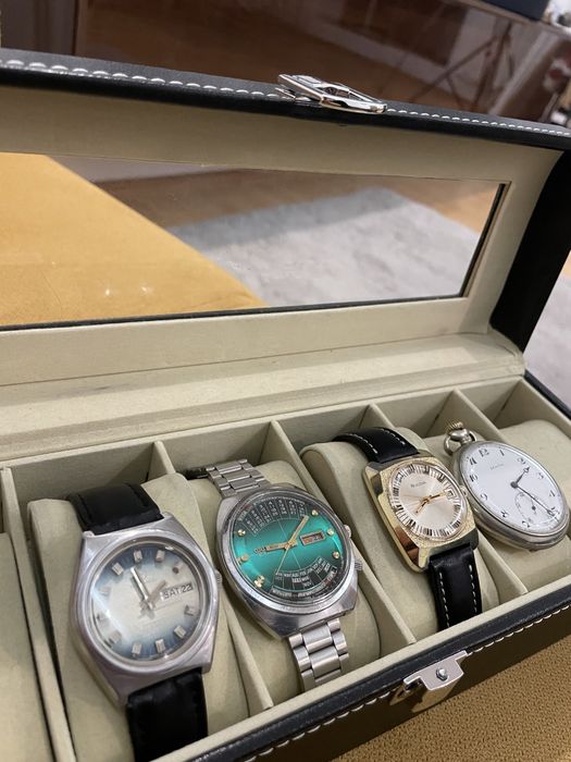 Lot 4 ceasuri Zenith , Bulova , Orient , Rodania