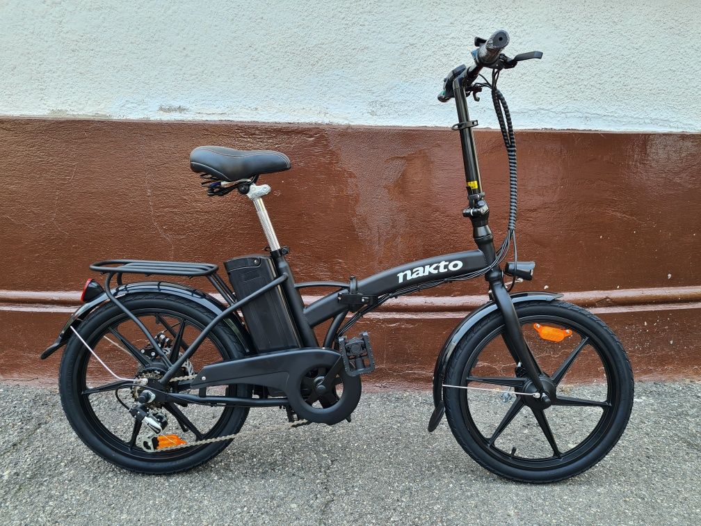 Bicicleta Pliabila Electrica Nakto E-BIKE 350W Shimano Fără Permis