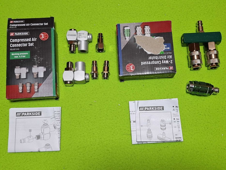 Set accesorii aer comprimat, Distribuitor si regulator de presiune