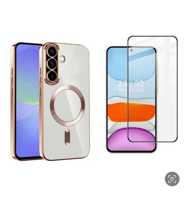 Samsung A16/A17/A07/A26/A36/A56 Husa Magsafe Full Protect+Folie Sticla