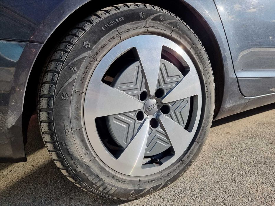 4бр джанти 17 5x112 със зимни гуми 225/55 17 за Ауди А6 А8 VW Skoda