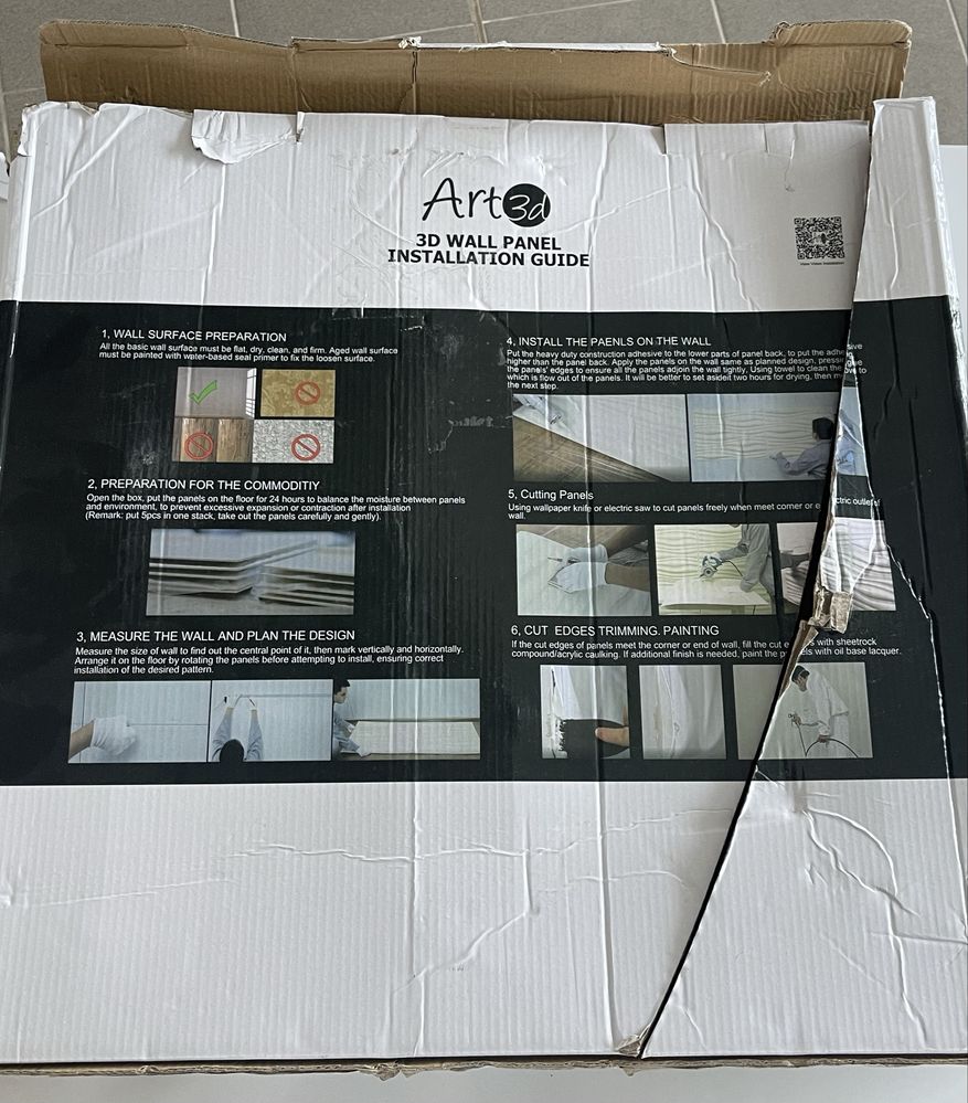 Set cu 12 panouri murale 3D