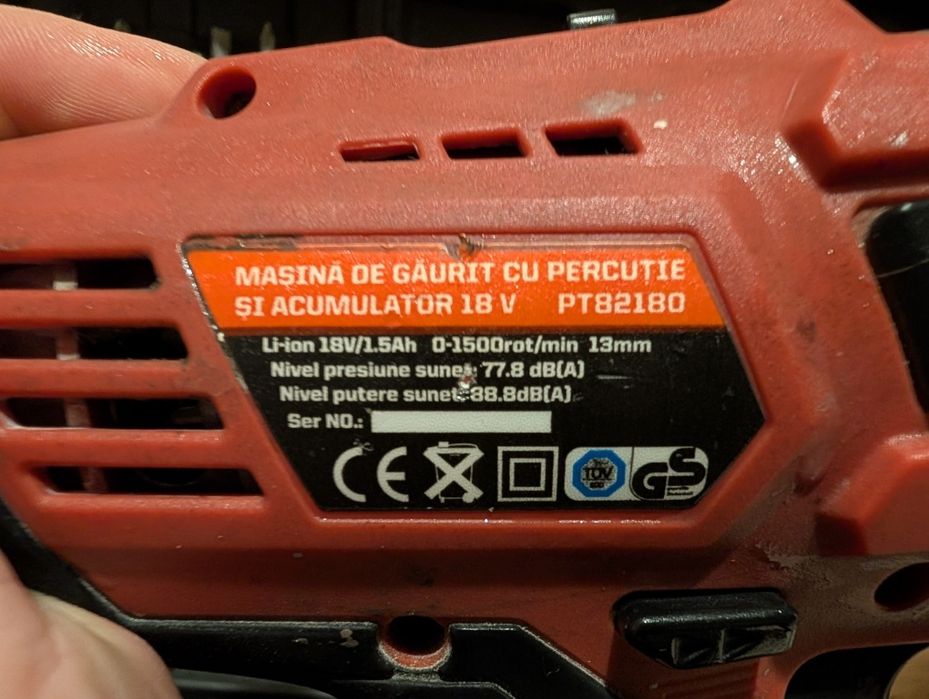 Filetanta Bormașina Percuție Panzer 18V