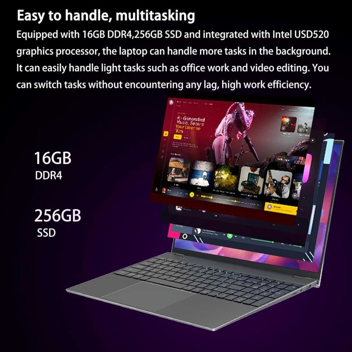 Laptop Leadbook T7 Pro cu TouchScreen. 16GB RAM+256GB SSD. Amprenta