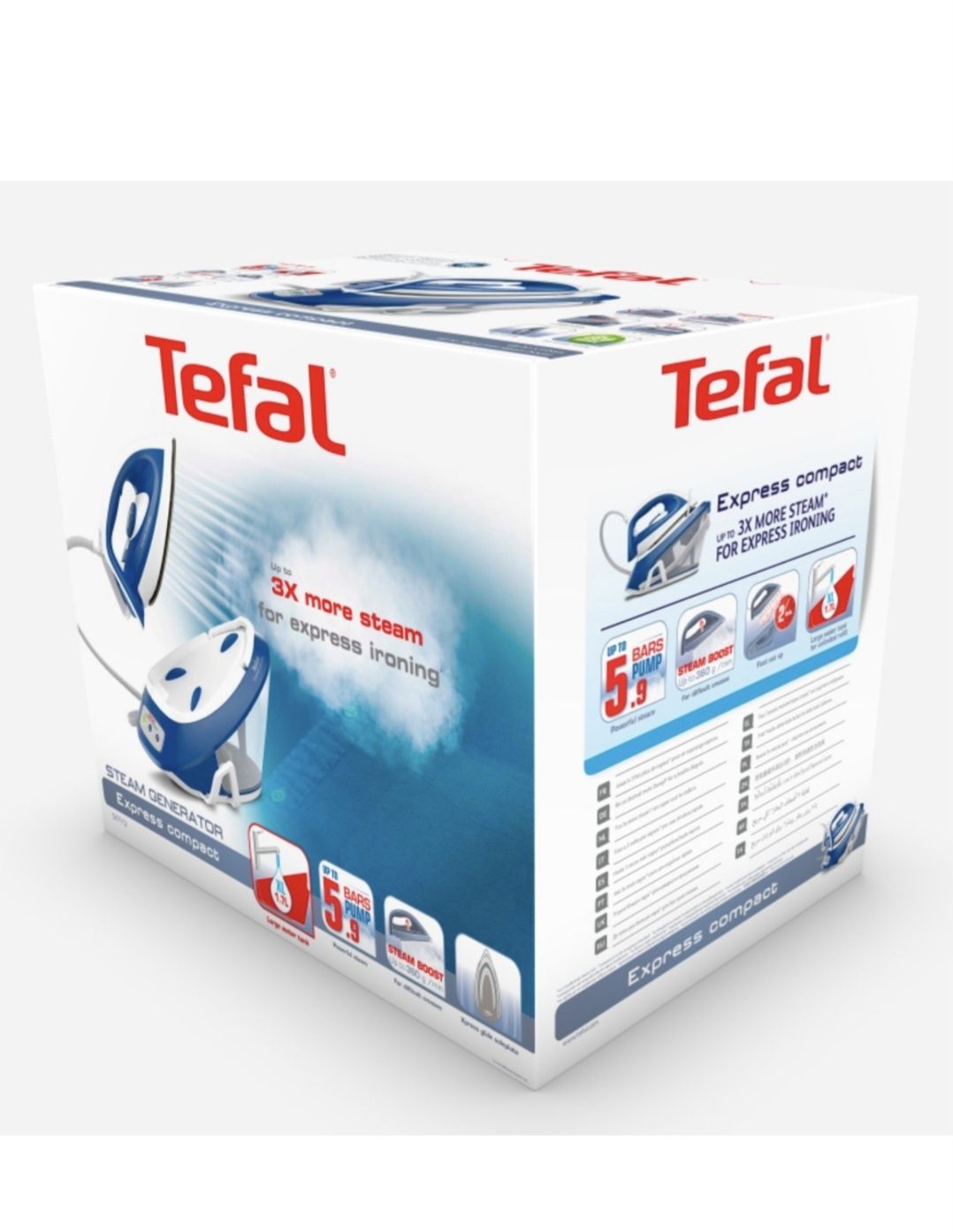 Ютия с парогенератор TEFAL EXPRESS COMPACT,5.7bar,1.7л,SV7110EO,2600W