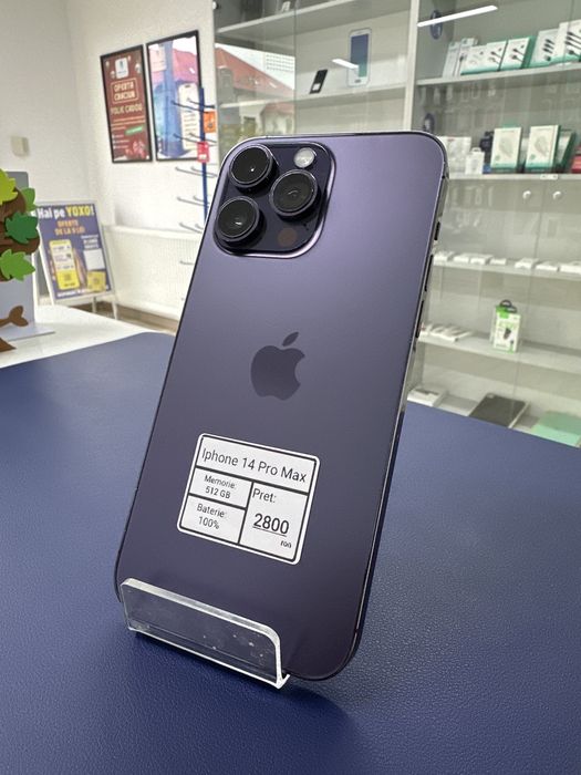 iPhone 14 Pro Max – 512 GB – 100% baterie – Purple