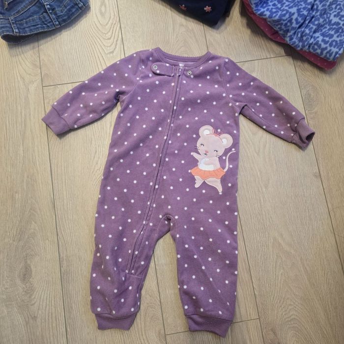 Флисовые тёплые слипы Carter's на 12 и 18 месяцев