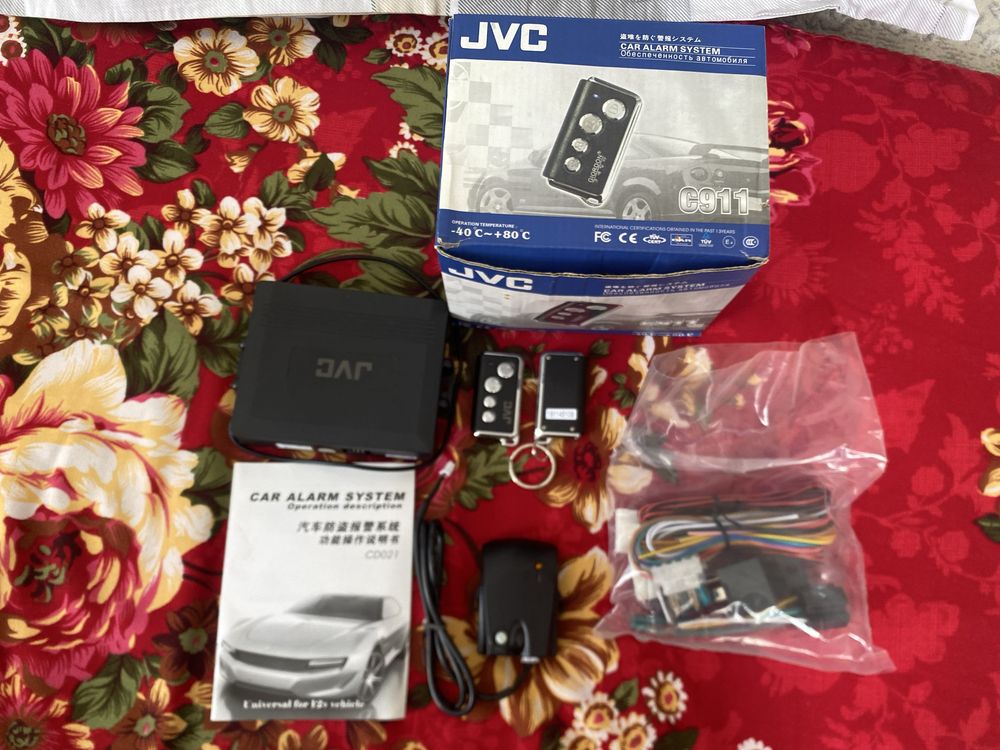 Автосигнализация JVC новая