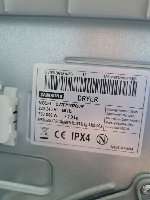 Uscător de rufe marca SAMSUNG,adus din Germania,în stare impecabilă