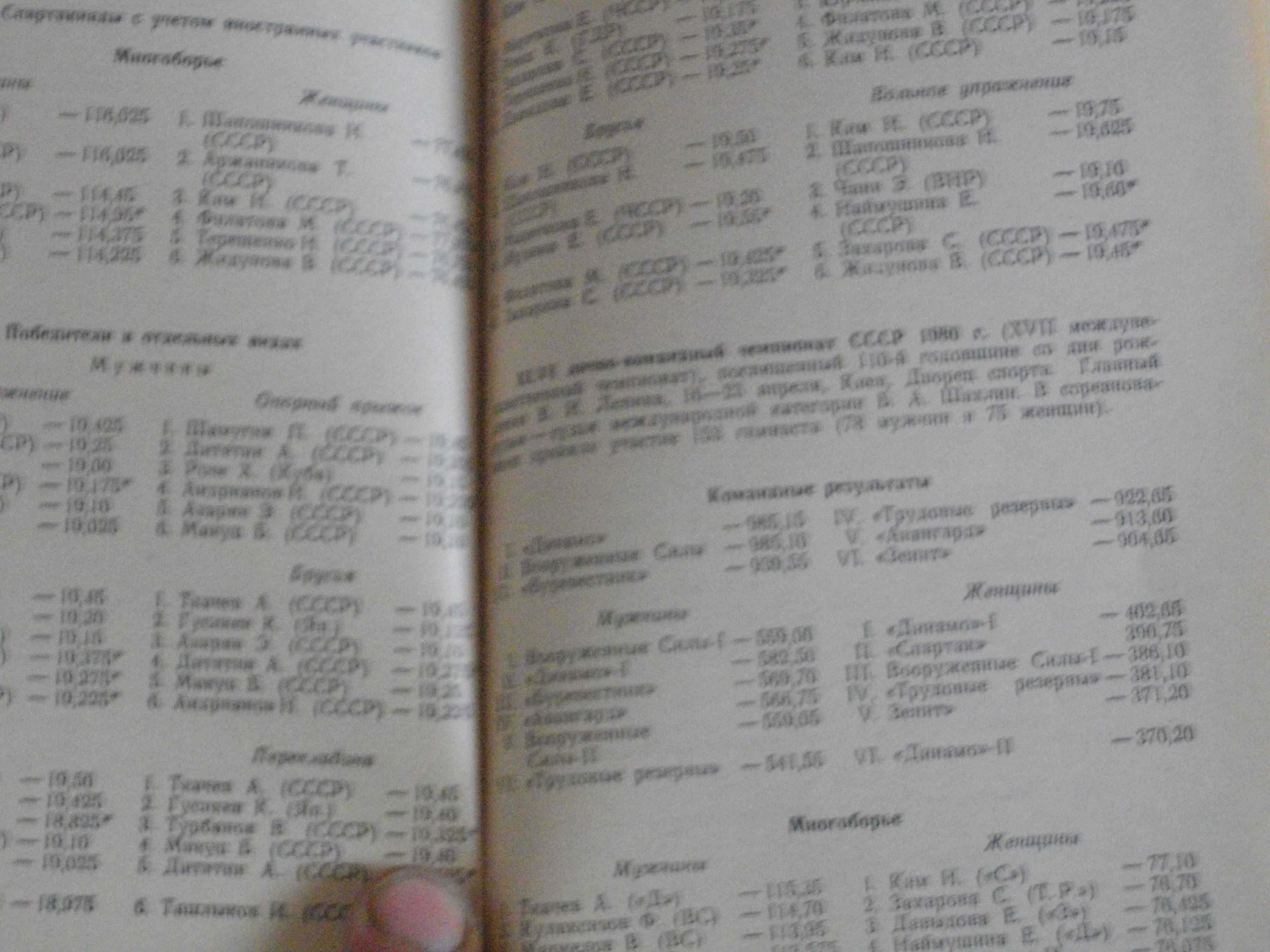 "Спортивная гимнастика в СССР"-Справочник-1982г-Б.А.Кузнецов