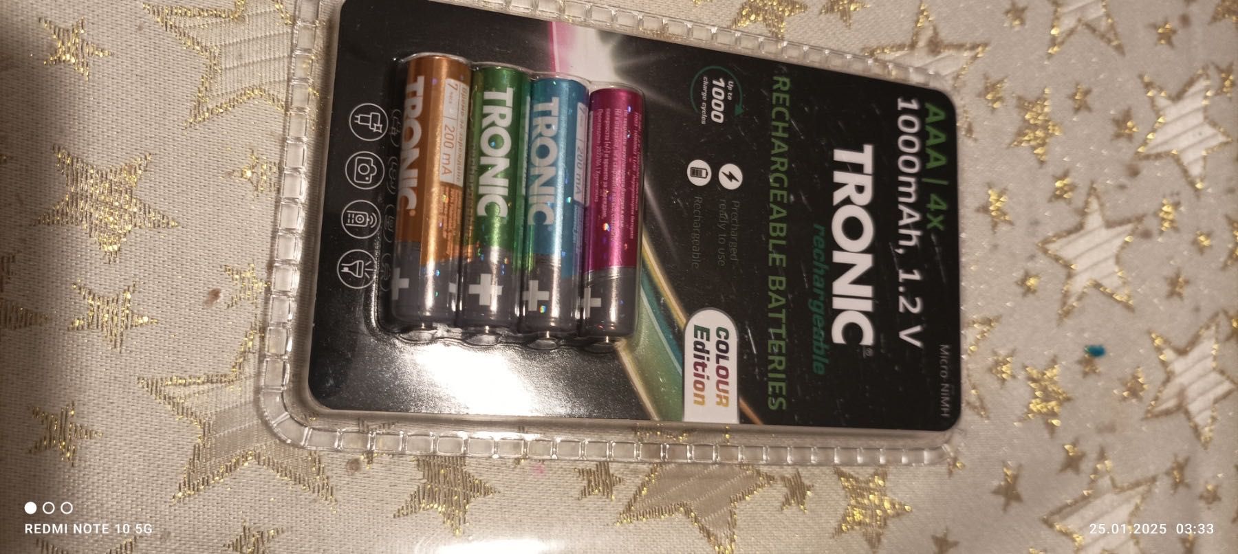 Акумулаторни батерии ААА 1000mah 4бр чисто нови!
