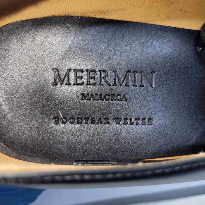 Meermin 201418-Vitello Black Cap Toe Oxford - UK 6 / EUR 39,5