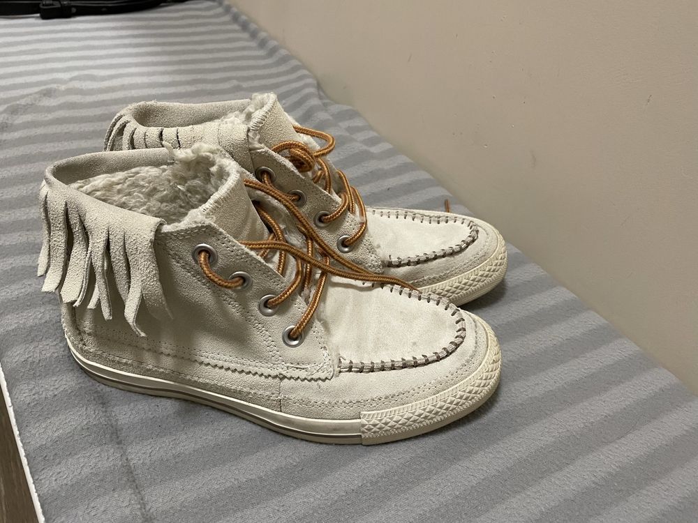 Зимни Converse естествен оксфордски набук