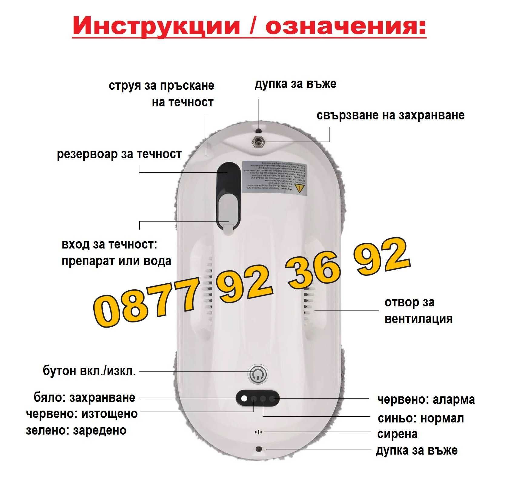 РОБОТ ЗА МИЕНЕ НА ПРОЗОРЦИ машина за чистене на прозорци уред стъкла