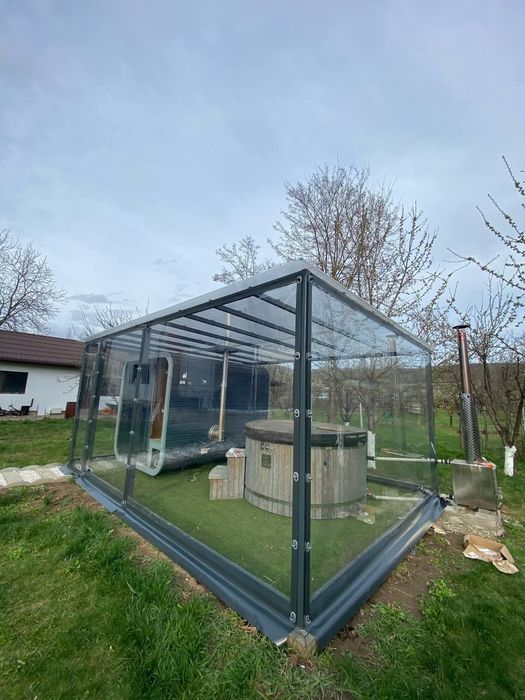 Producator folie transparenta terasa foisor