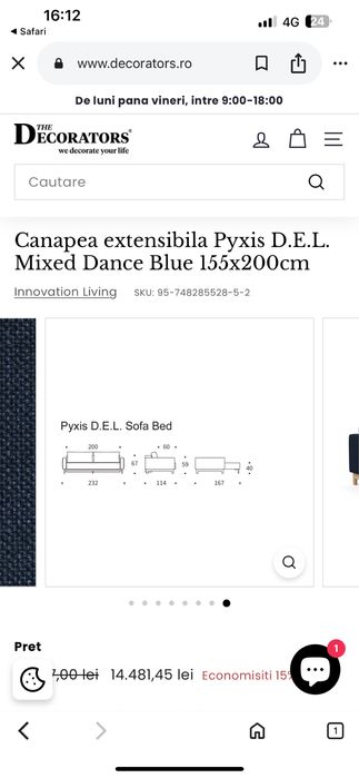 Canapea extensibila