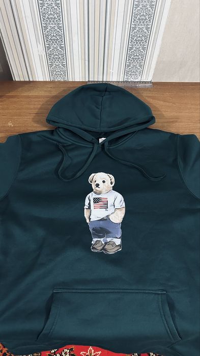 Культовое худи Ralph Lauren Polo Bear (новое, зеленый)
