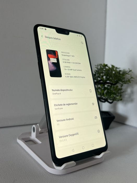 One Plus 6 Black 128 Gb