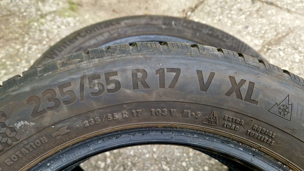 7,5мм 235/55/17 зимни гуми Continental TS870P. Континентал