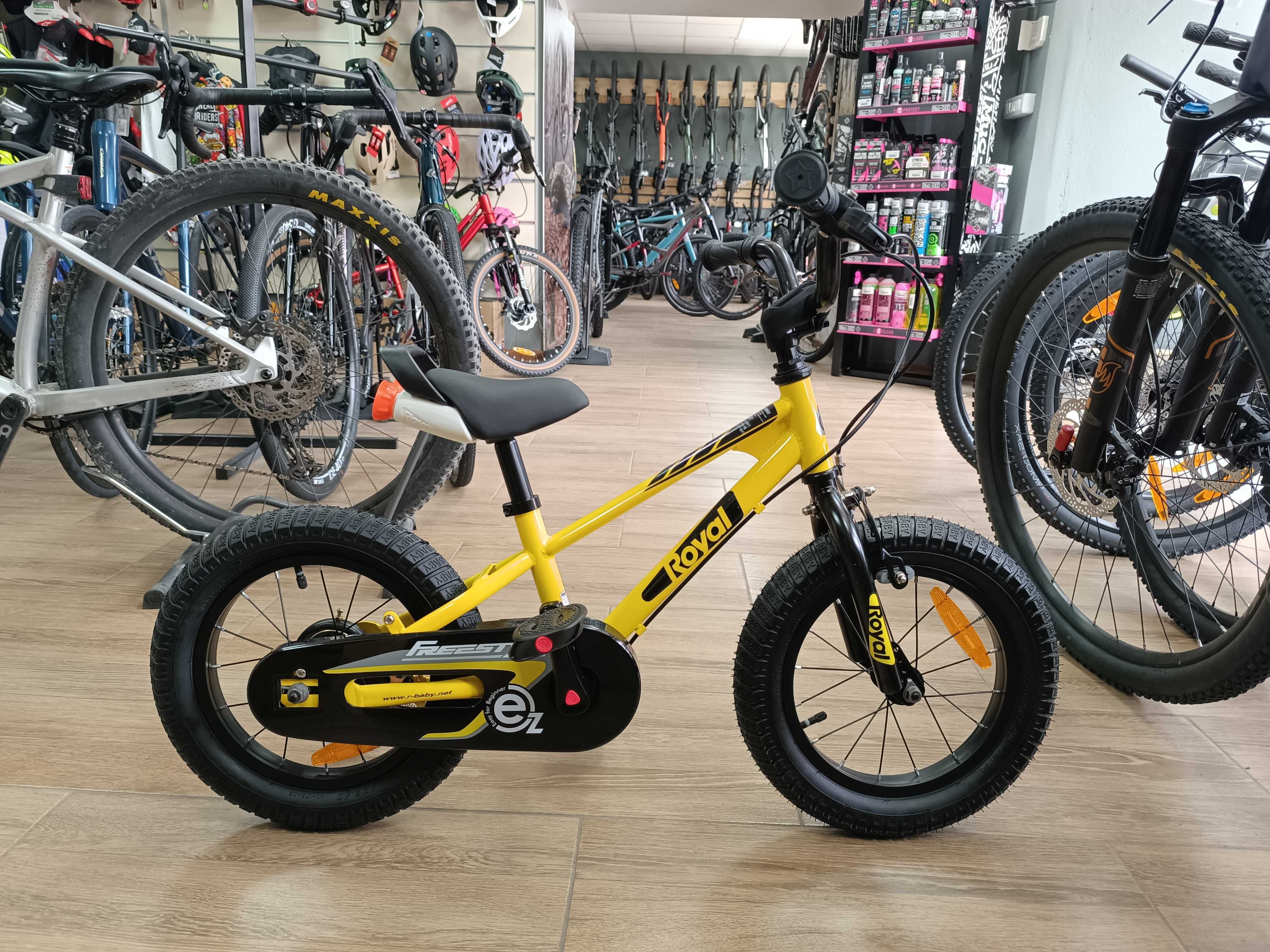 Bicicleta copii Royal Baby EZ FREESTYLE 14 YELLOW