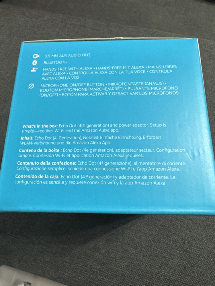 AMAZON Boxa Portabila Echo Dot 4th Gen B7W64E, Sigilată