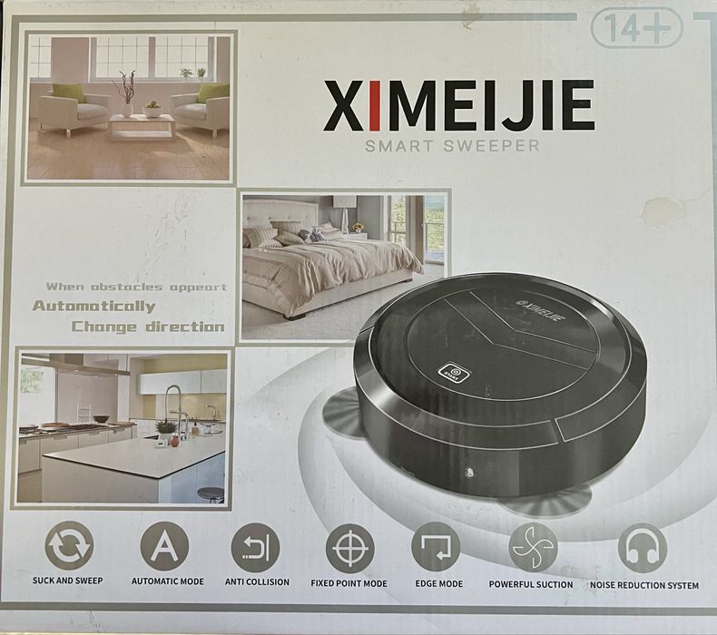 Чисто нова робот-прахосмукачка - черна