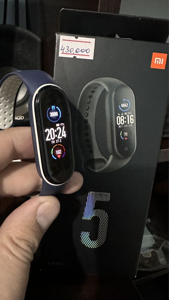 Mi band 5 фитнес браслет