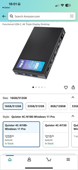 Mini calculator portabil pc desktop MeLE Mini PC Quieter 4C