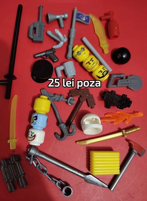 Lego vrac 7 kg pentru joaca copiilor sau omuleți Lego și accesorii