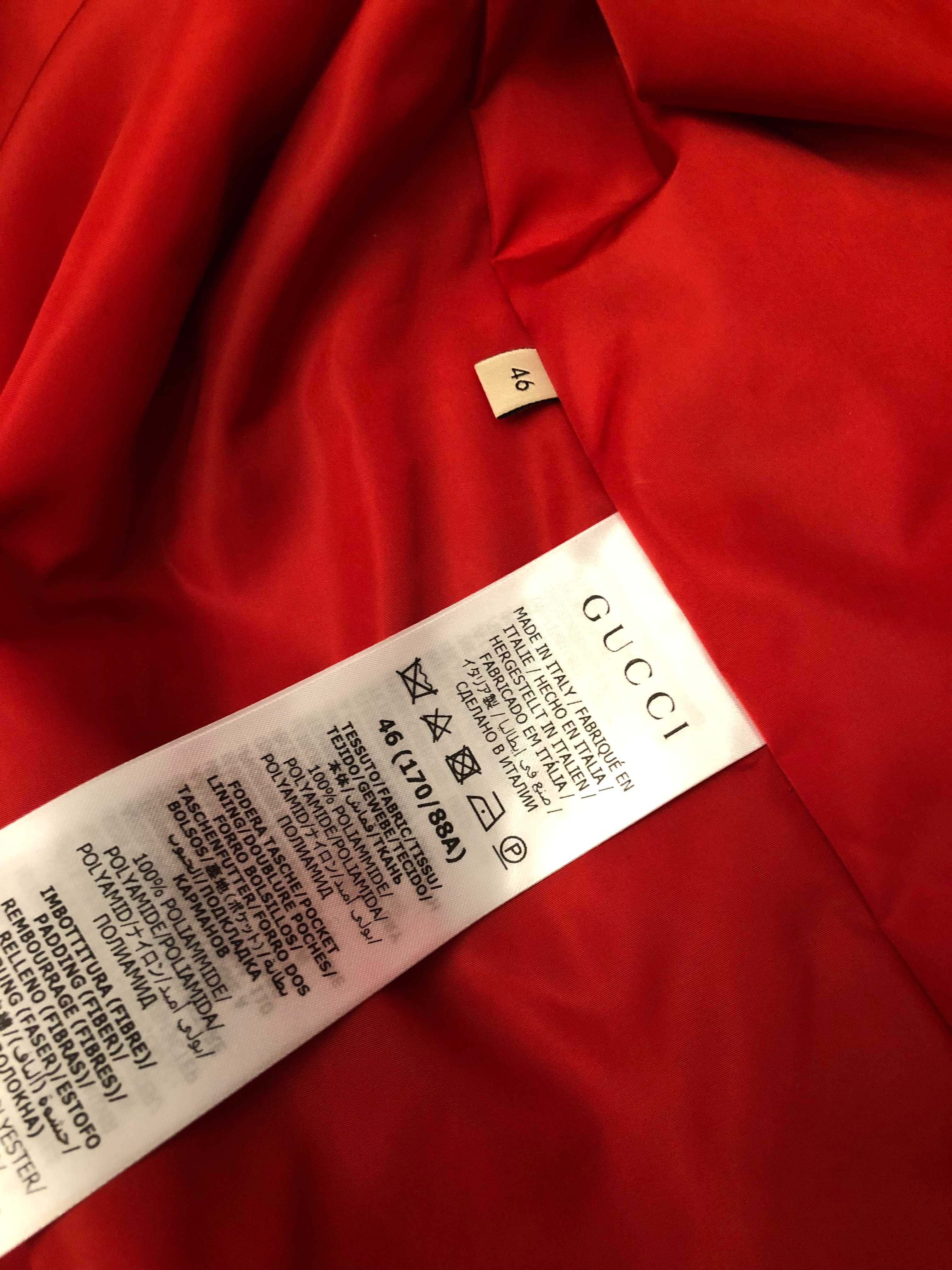 Gucci vs Adidas geaca fas, M-L oversize, originala, retail 1450 euro