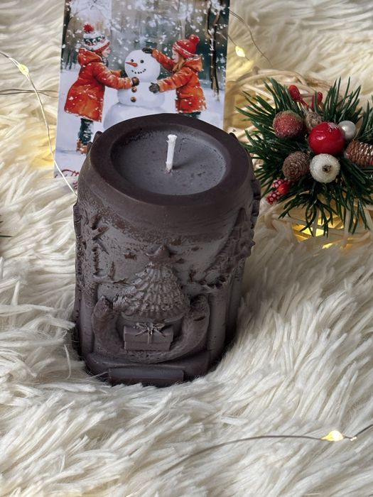 Новогодняя свеча олень с ароматом цитруса