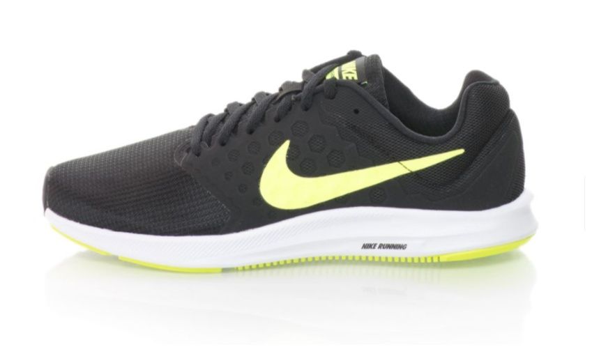 adidasi Nike Downshifter 7, Negru/Verde neon, 44.5 -> NOU, SIGILAT