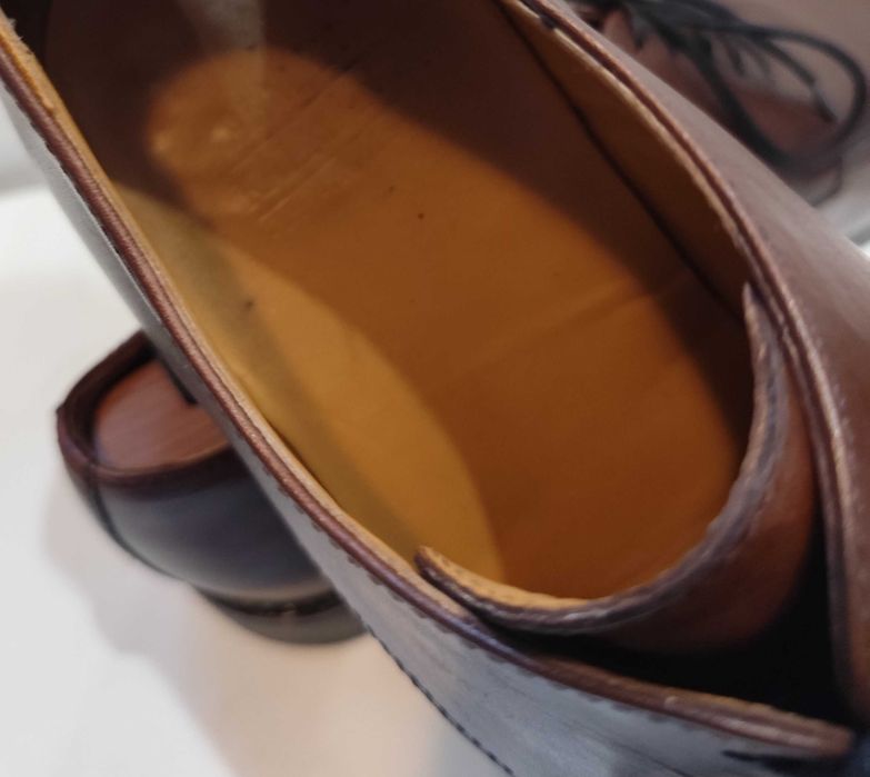 Pantofi derby 43 43.5 split toe KALMAN KALMAN piele naturala moale