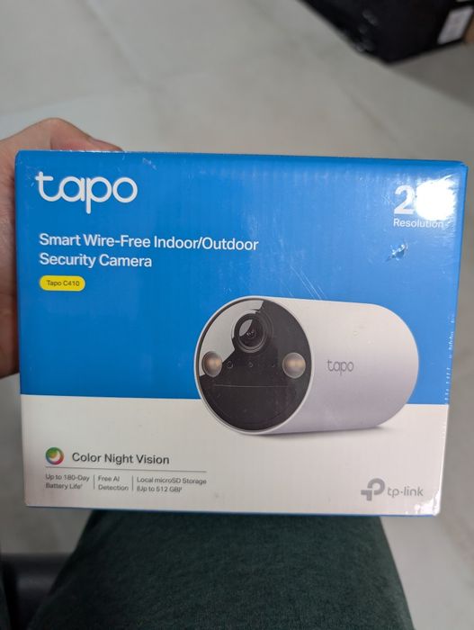 Tapo C411 KIT Solar-Powered 2K Security Camera, Black Edition