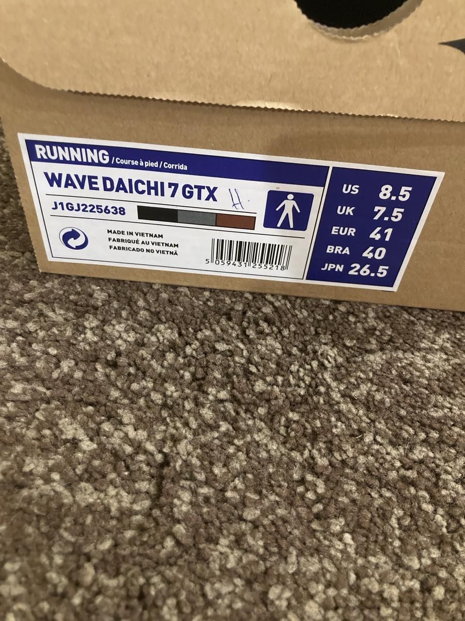 Оригинални Мъжки маратонки Mizuno Gore Tex - 41,5номер