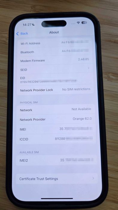 iPhone 15 pro 256gb cu carcasa (impecabil, ca nou, la liber)