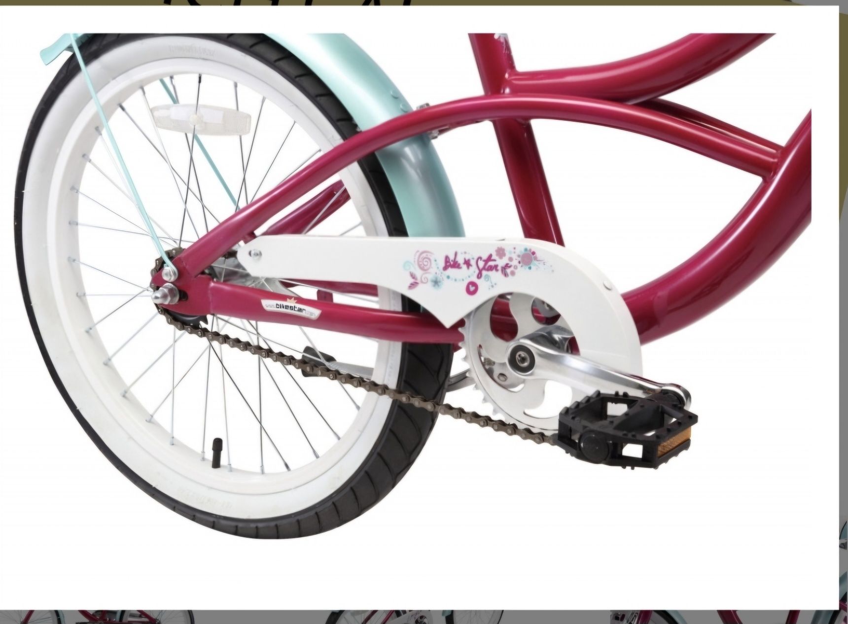 Bicicleta,roti de 16',roz țiclam