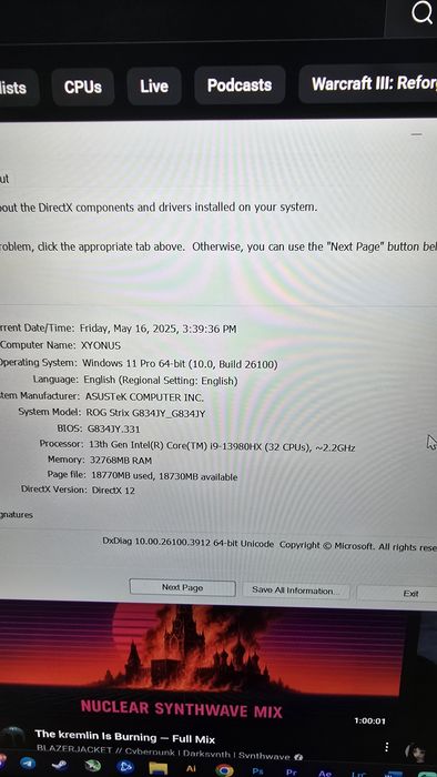 Asus SCAR 18 RTX 4090 32GB I9 13980HX - DOAR BUCURESTI