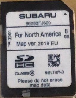 Субару Сд карта навигация 2013-2017 Subaru DIVX SD Card Ver.2021г