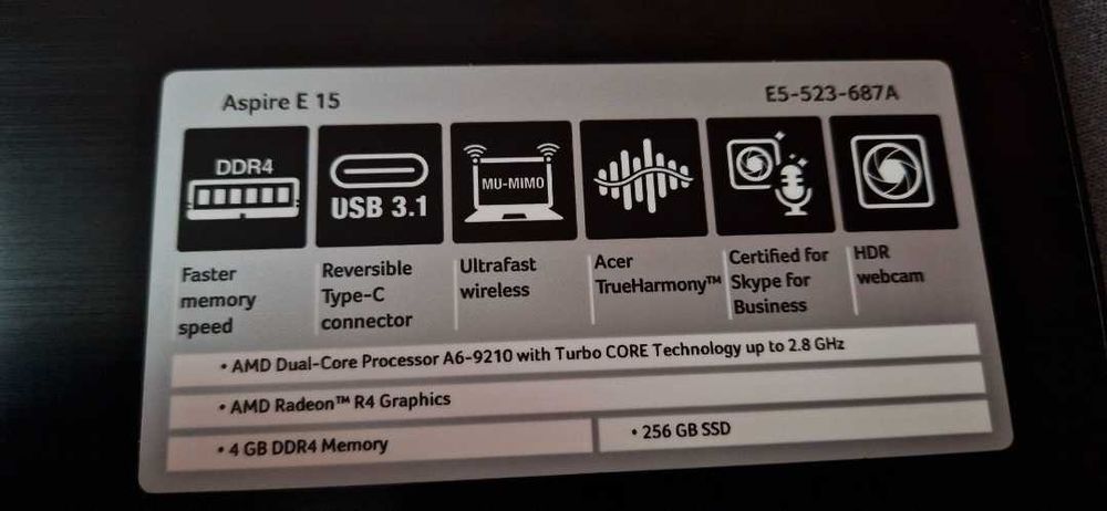 Laptop Acer 4gb ddr4 ssd m2 win 10 si counter strike 1.6