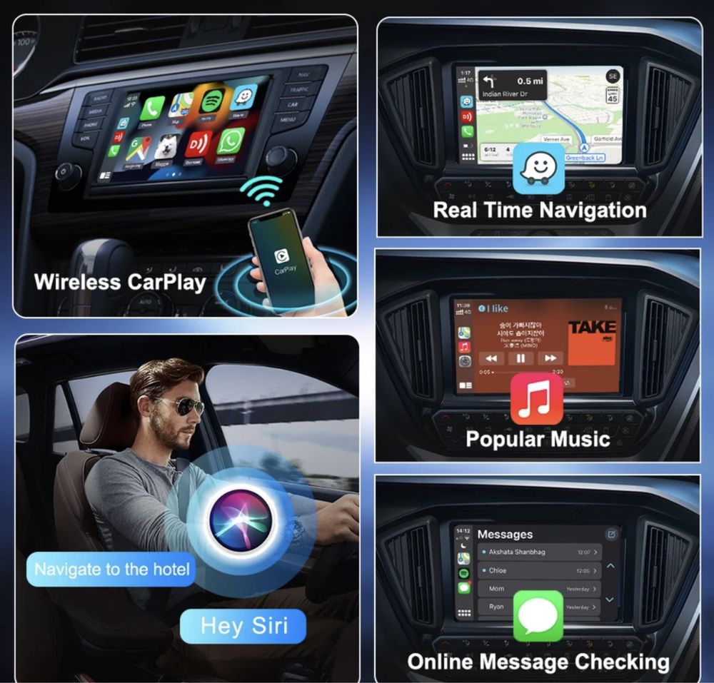Car play Wireless 4Gen Bluetooth,мултимедия