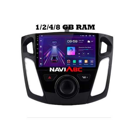 Navigatie Android 12 Ford Focus 3 1/2/4/8GB RAM Youtube Waze *RATE