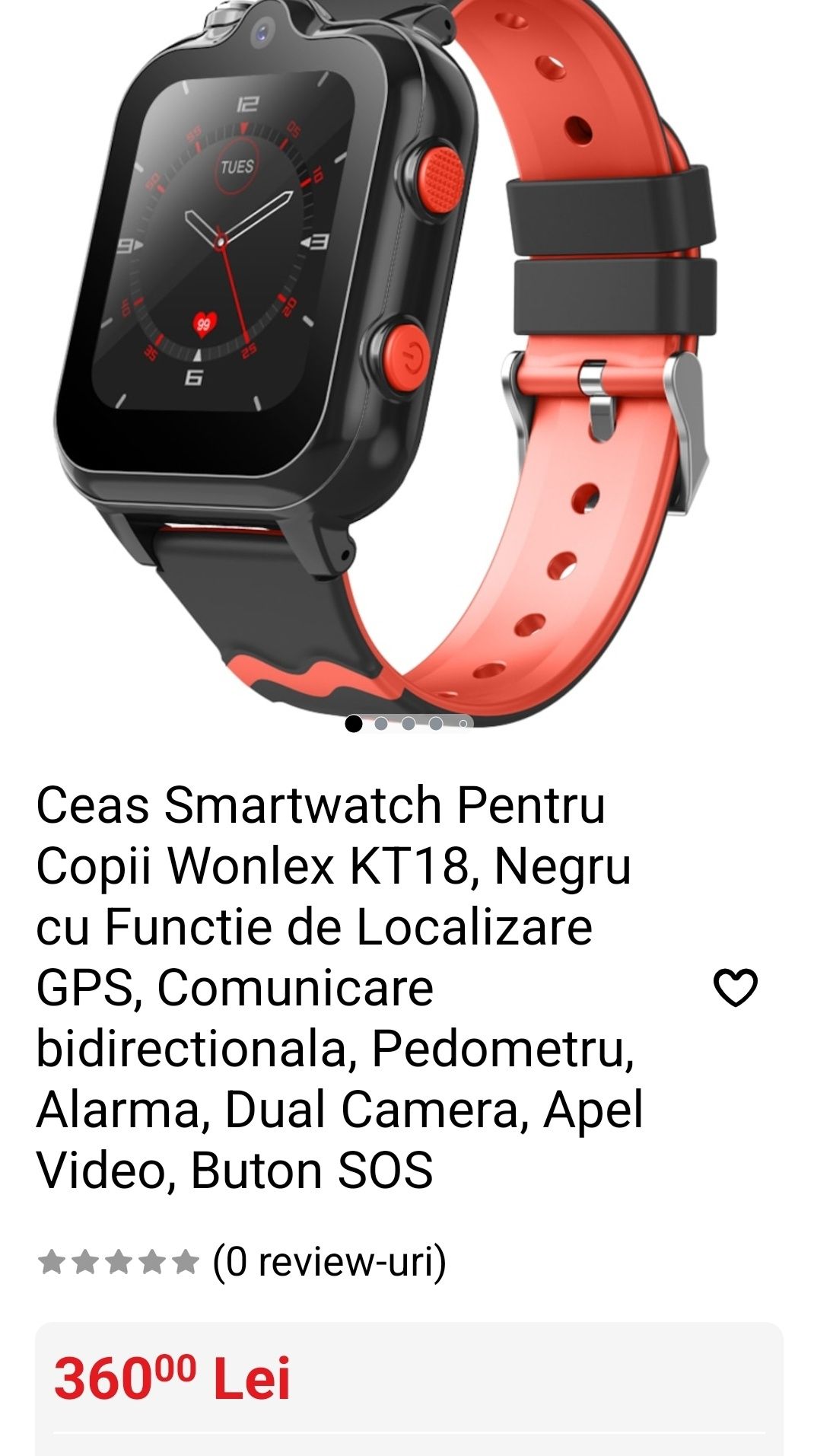 Ceas Smartwatch pentru copii Wonlex KT18