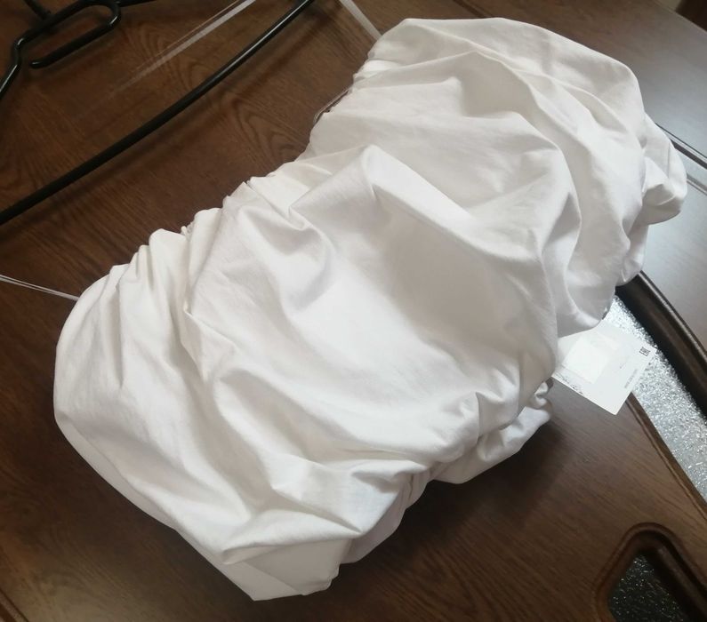 Bustiera alba bufanta ZARA cu eticheta nepurtata masura M top dama