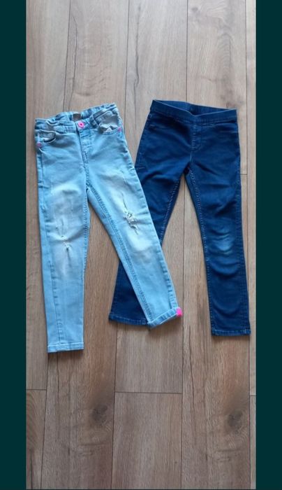 Pantaloni blugi, fete 5-6 ani